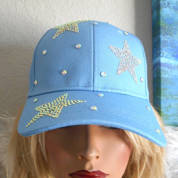 Bling Stars Baseball Cap Sun Hat ~ 3 colors - Picture 2 of 5